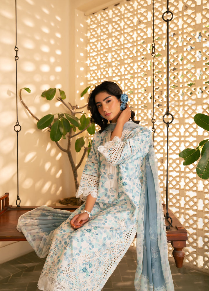 Bagh by Rashid Textiles Unstitched Embroidered Lawn 3 Piece Suit RT26UBL 3722 - Casual Collection
