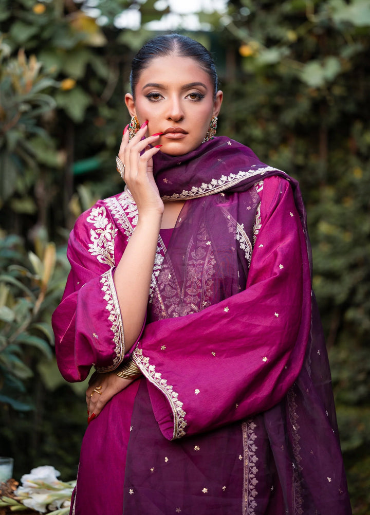 Sitaray by Reezas Women Pret Silk Embroidered 3 Piece Rang e ishq - Festive Collection