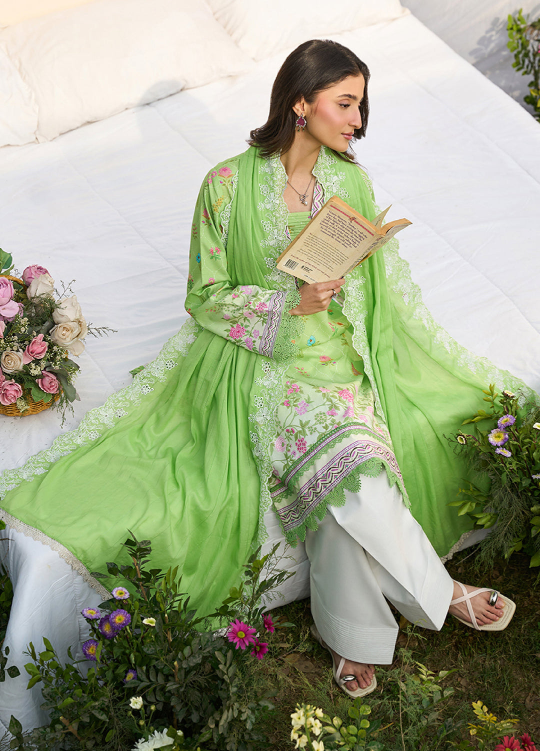 Raha Summer Prints by RajBari Unstitched Printed Lawn 3 Piece Suit RB26URS D-03 - Summer Collection