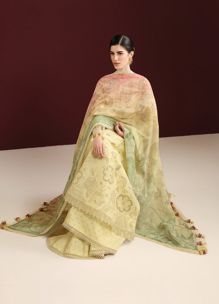 Iris by Jazmin Unstitched Embroidered Lawn 3 Piece Suit JZ26ULI IL26-D07 - Eid Collection