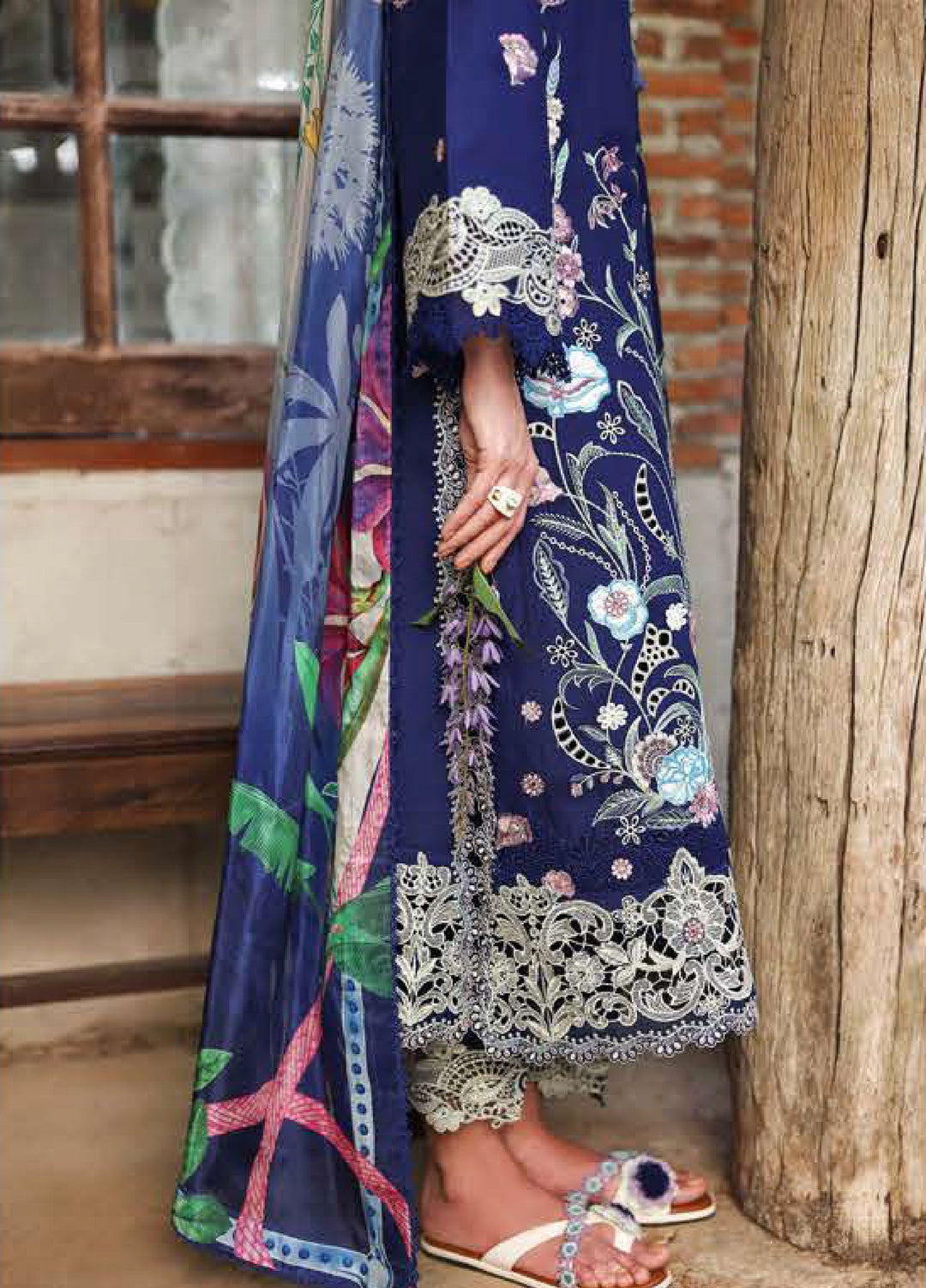 The Secret Garden by Mushq Unstitched Embroidered Lawn 3 Piece Suit MU26ULSG Sylphae HUNSS260201 - Festive Collection
