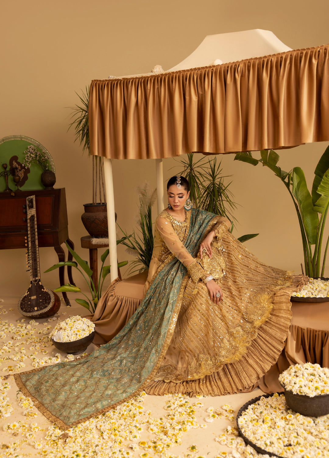 Sara Jahan Women RTW Embroidered Net 3 Piece Suit SJ26RF SJ-1043 - Festive Collection
