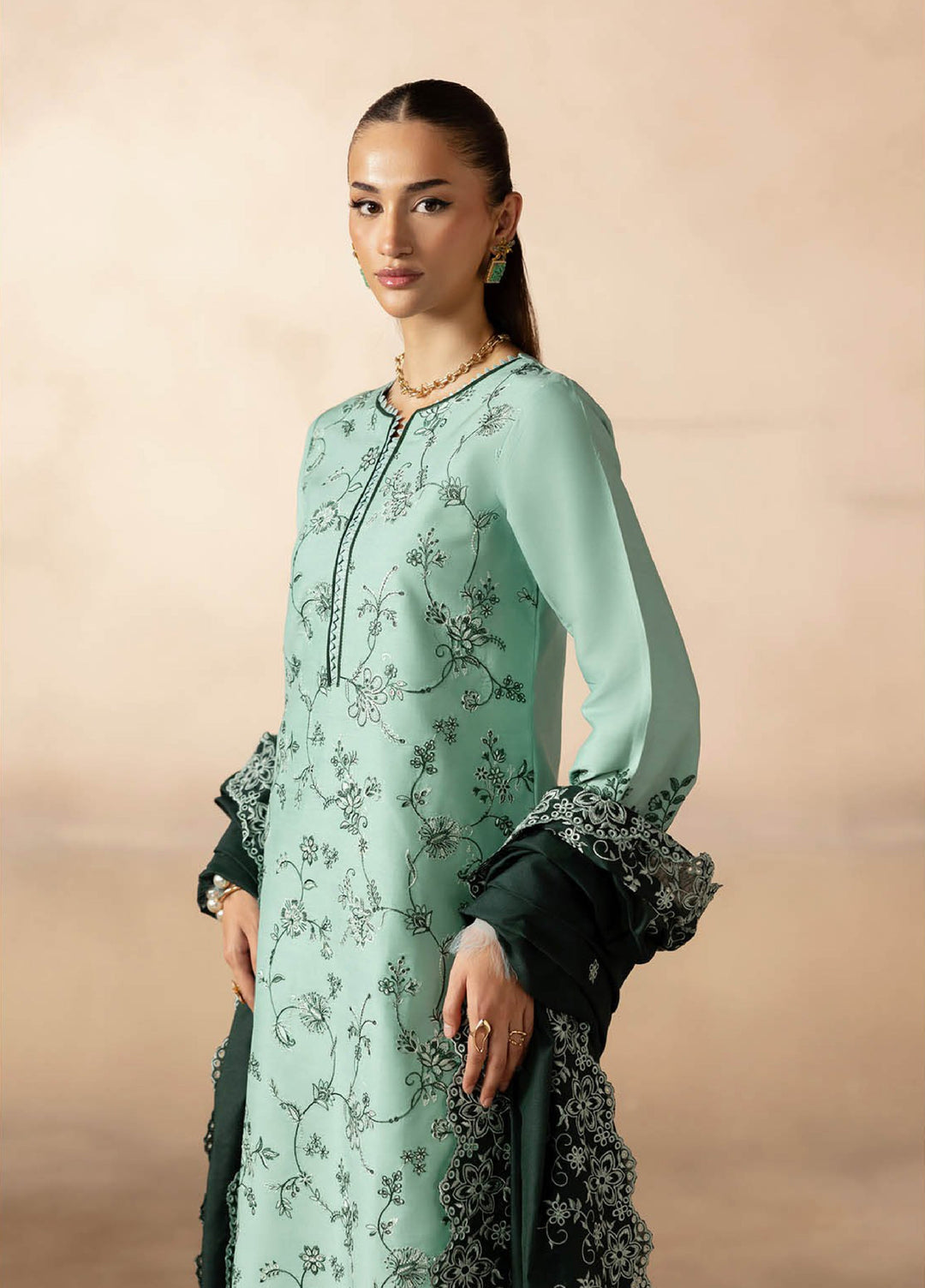 Sareen by Rajbari Unstitched Premium Viscose Chikankari 3 Piece RB25SC D-11 - Winter Collection