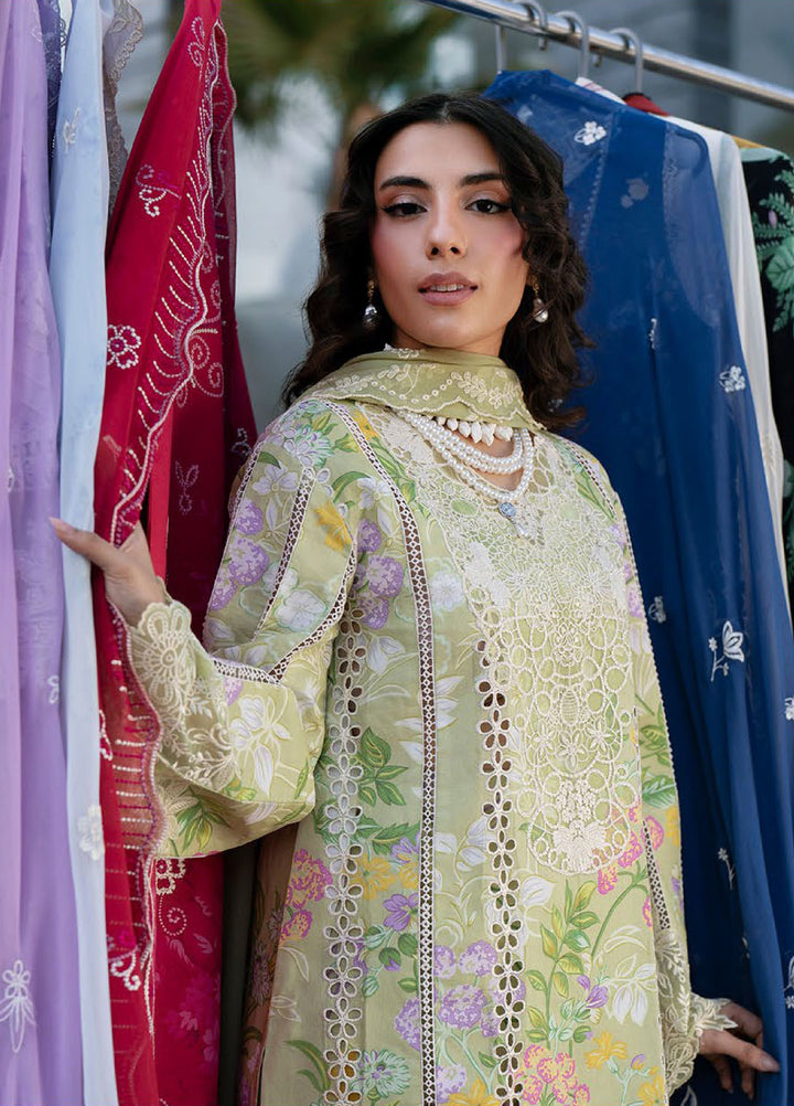 Broadway by Mahnur Unstitched Embroidered Lawn 3 Piece Suit MN26UB BW-005 - Summer Collection