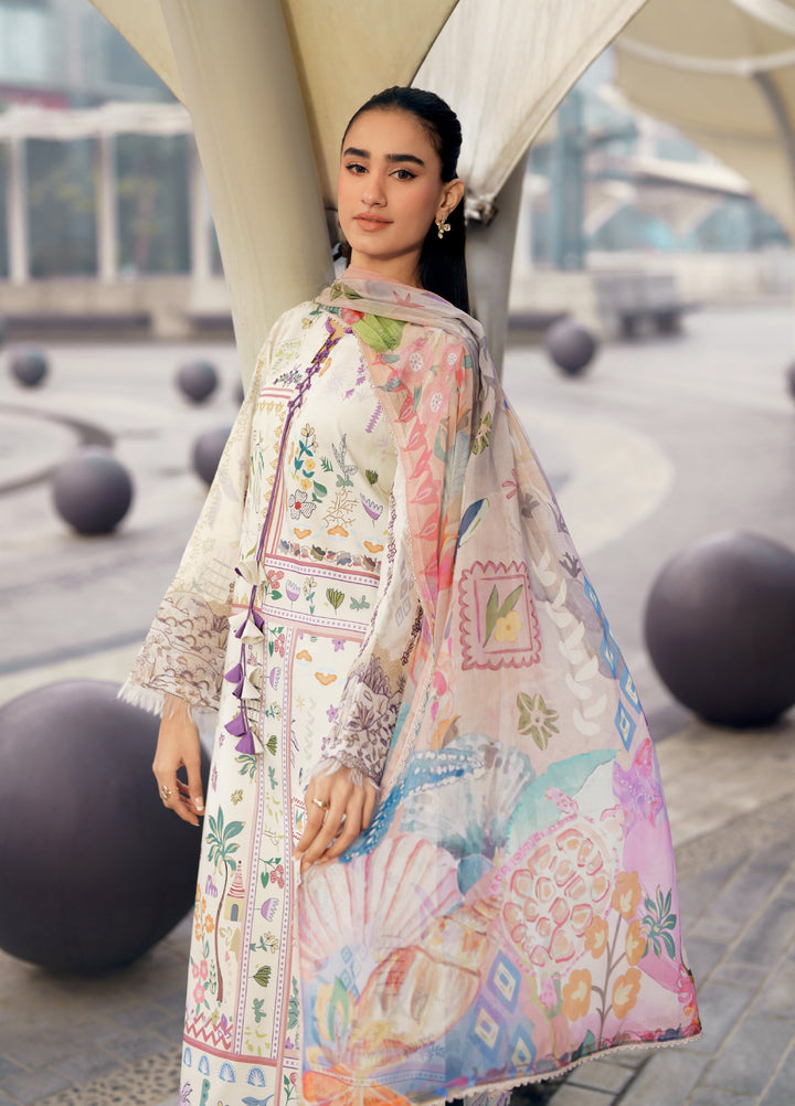 Zync by Florent Unstitched Embroidered Lawn 3 Piece Suit FL26ZU FZ-9A - Summer Collection
