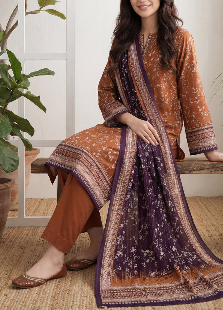 Daman by VS Textiles Unstitched Printed Lawn 3 Piece Suit VS26UDL D-12 856 - Casual Collection