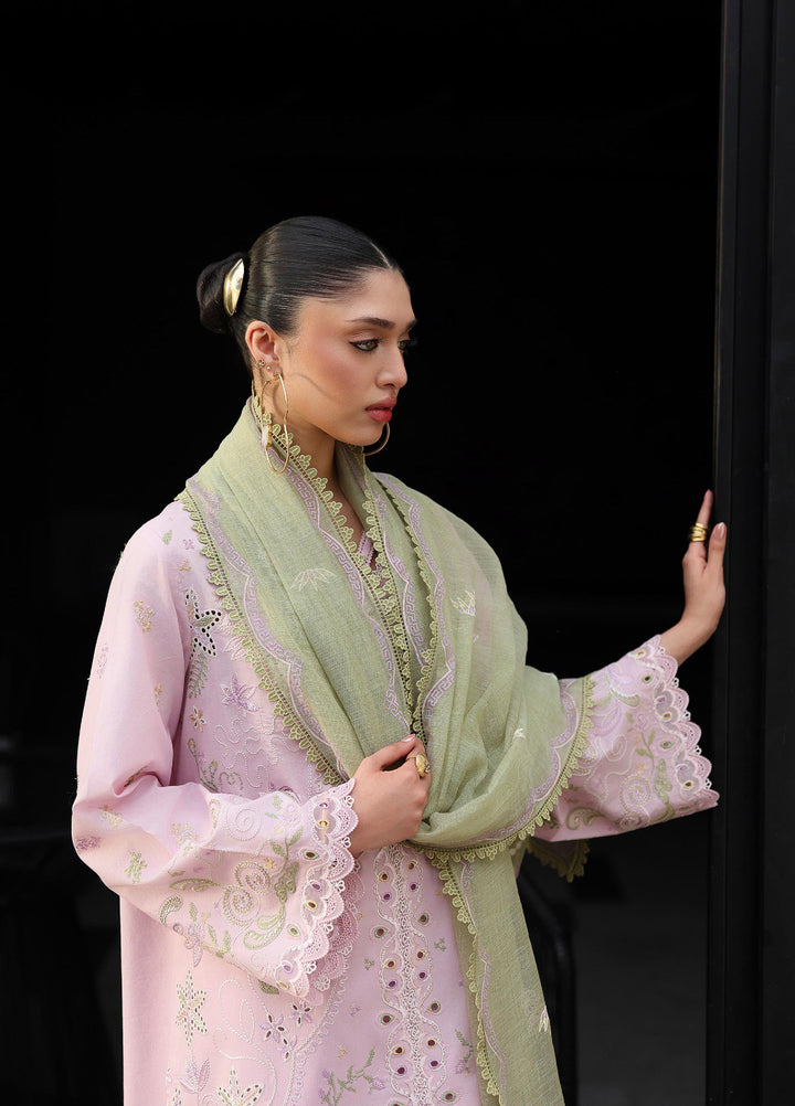 Q Line by Qalamkar Unstitched Embroidered Lawn 3 Piece Suit QLK26ULQ ZAYLA QKL-12 - Festive Collection
