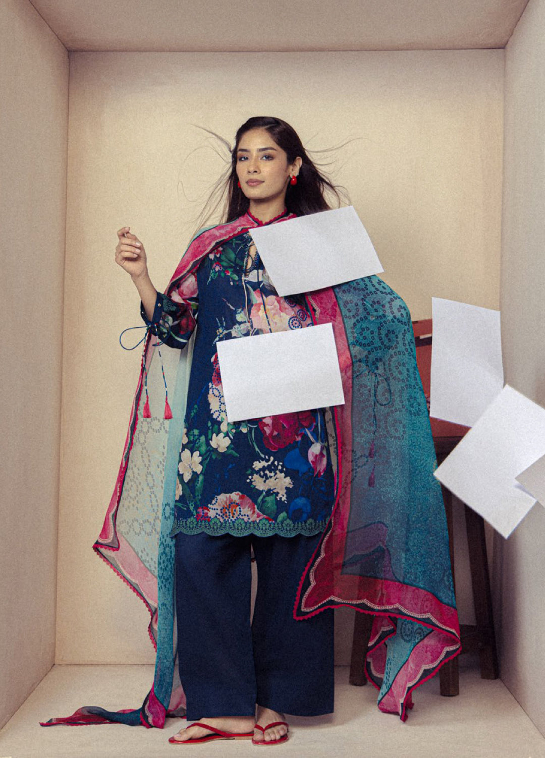 Coco by Zara Shahjahan Unstitched Printed Lawn 3 Piece Suit CZS26UPL AVENA-3A - Summer Collection