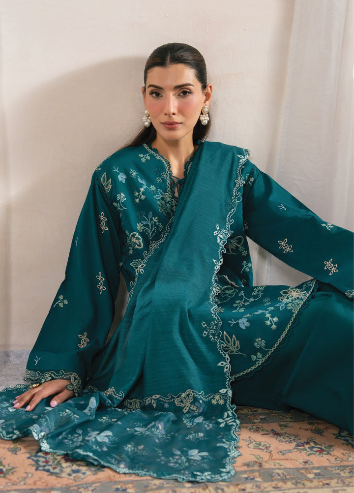 Seran Unstitched Embroidered Lawn 3 Piece Suit SN26ULLE Teyra D-07 - Eid Collection