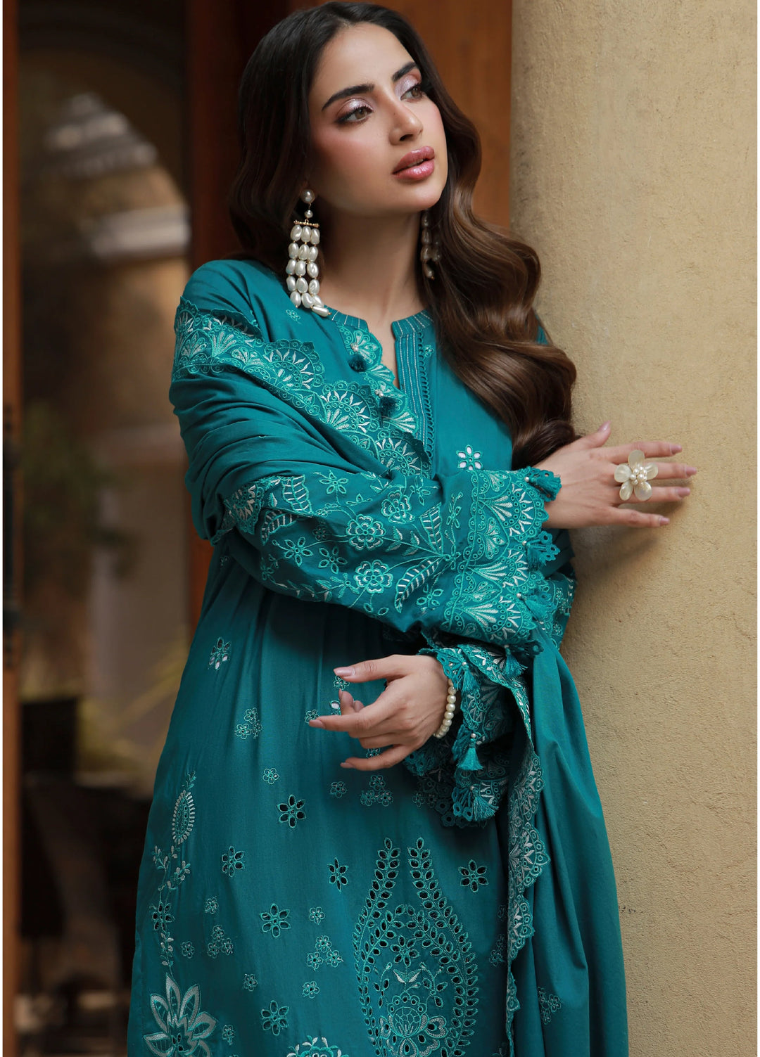Lakhany Chikankari Unstitched Embroidered Lawn 3 Piece Suit LSM26UCL LG-UB-0296 - Festive Collection