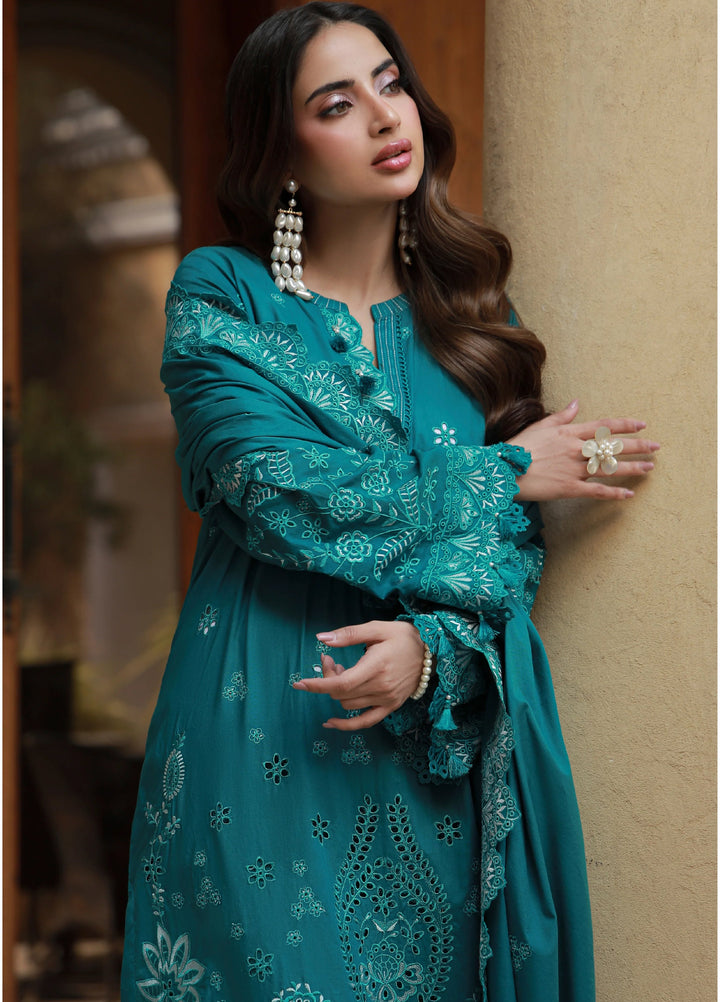 Lakhany Chikankari Unstitched Embroidered Lawn 3 Piece Suit LSM26UCL LG-UB-0296 - Festive Collection