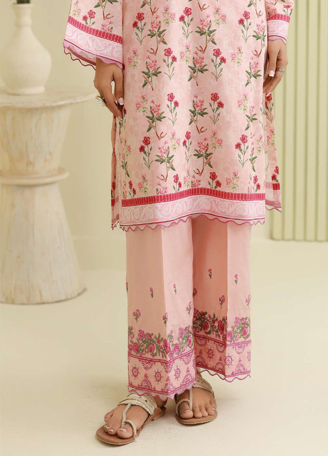 Zellbury Unstitched Printed Lawn 2 Piece Suit ZB26UC WUS26E20744 - Casual Collection
