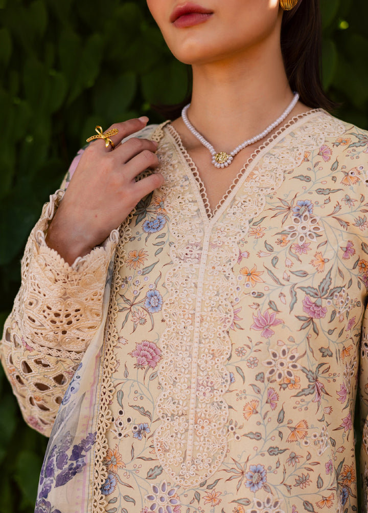 Shezlin by Aabyaan Unstitched Embroidered Chikankari 3 Piece Suit ABY26UCS MEHERZAAD - Eid Collection