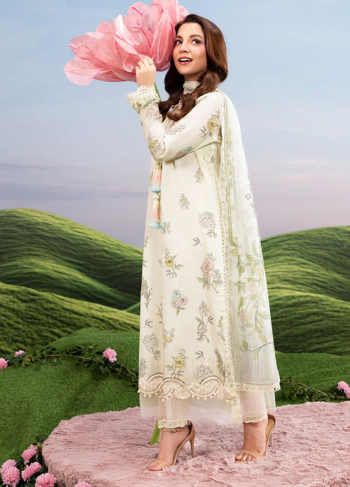 M Basics by Maria B Unstitched Embroidered Lawn 3 Piece Suit MB26SSEL MB-CUSV14-02A - Eid Collection