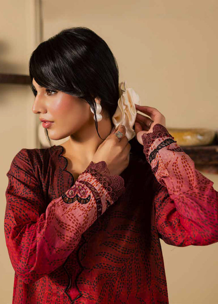 Ballerina by Nureh Unstitched Printed Chikankari Lawn 2 Piece Suit NU26UBL NU2-198 - Summer Collection