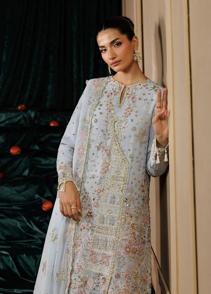 Celeste by Emaan Adeel Unstitched Embroidered Chiffon 3 Piece Suit EA26UCF Selene - Festive Collection