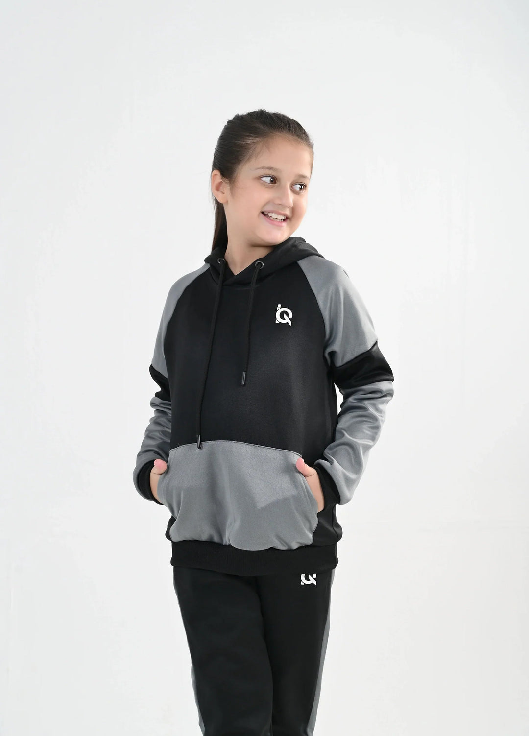 IQ Exclusive Kids Track Suit Fleece 2 PieceDark Cloud Tracksuit-Unisex Kids - Winter Collection