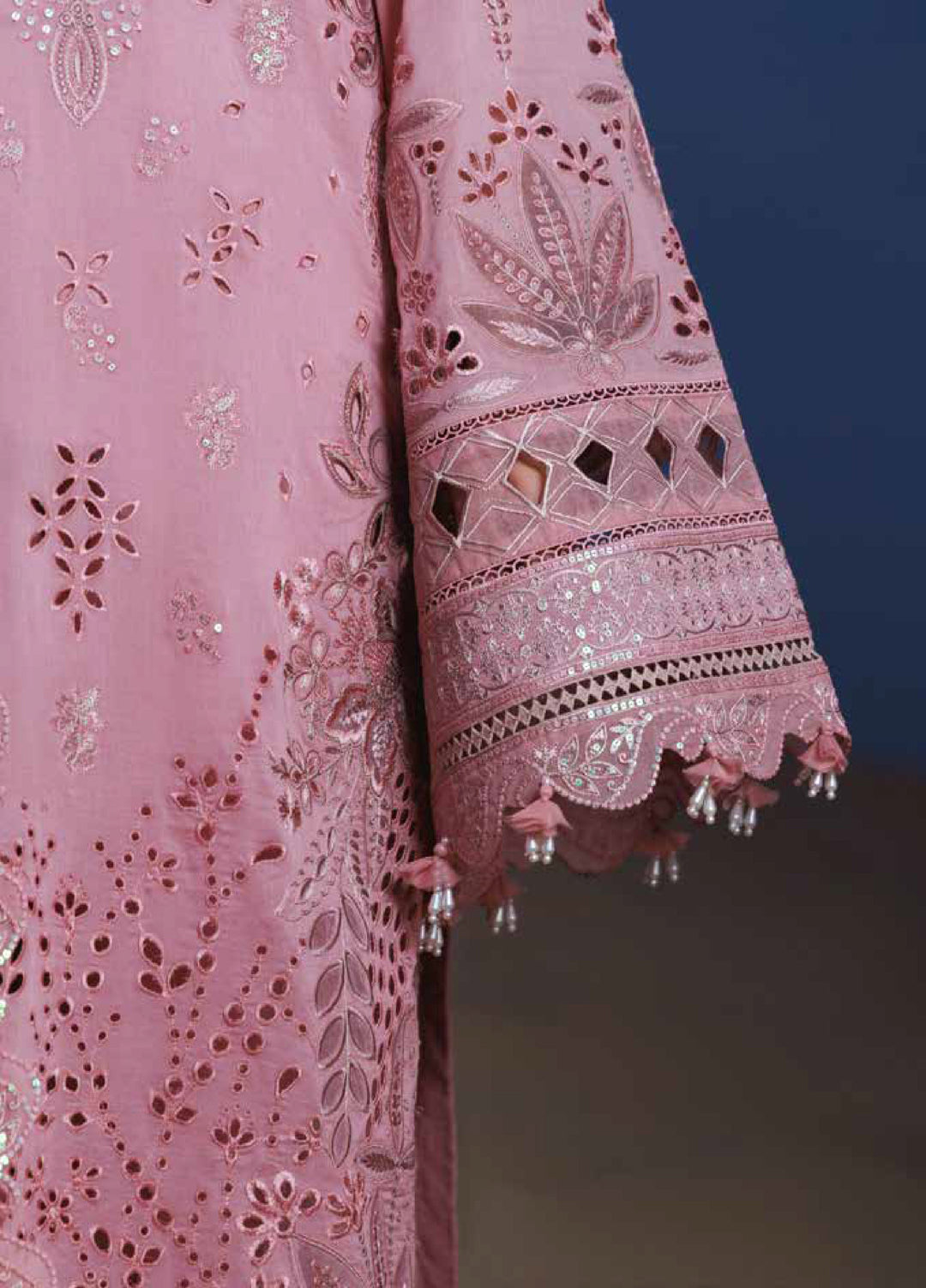 Aman by Nureh Unstitched Embroidered Luxury Lawn 3 Piece Suit NU26UA NE-232 - Festive Collection