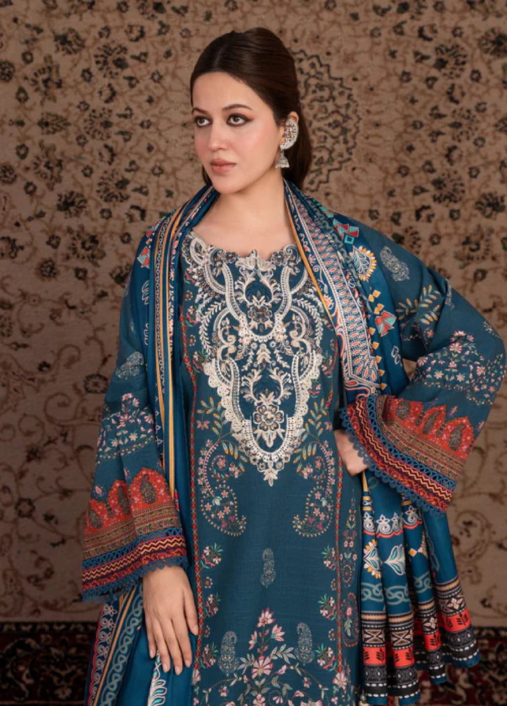Jugnu by Chandan Nagri Women Pret Embroidered Khaddar 3 Piece Suit Denali - Winter Collection