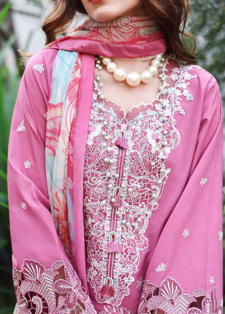 The Secret Garden by Mushq Unstitched Embroidered Lawn 3 Piece Suit MU26ULSG Mystic Camellia HUNSS260208 - Festive Collection