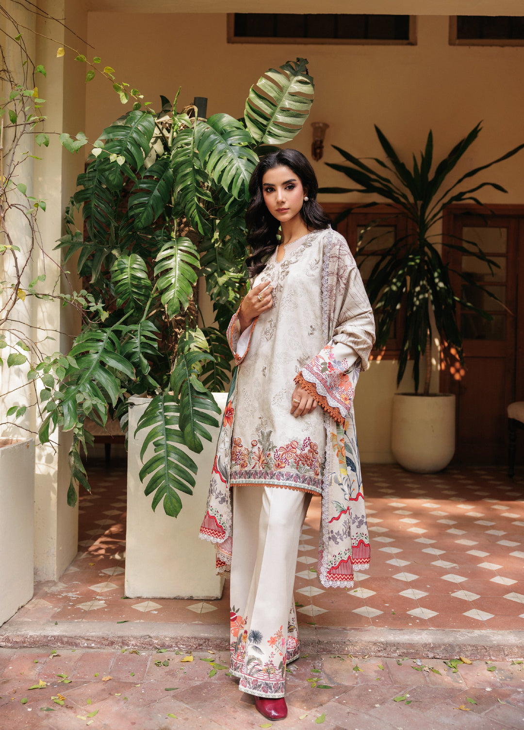 Zync by Florent Whispers Unstitched Embroidered Modal 3 Piece FL25WW FL-2A - Winter Collection