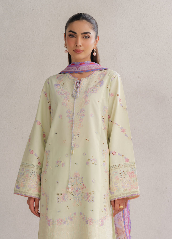 Eclat Premium by Seran Unstitched Embroidered Lawn 3 Piece Suit SN26ULE Solinea D-06 - Summer Collection