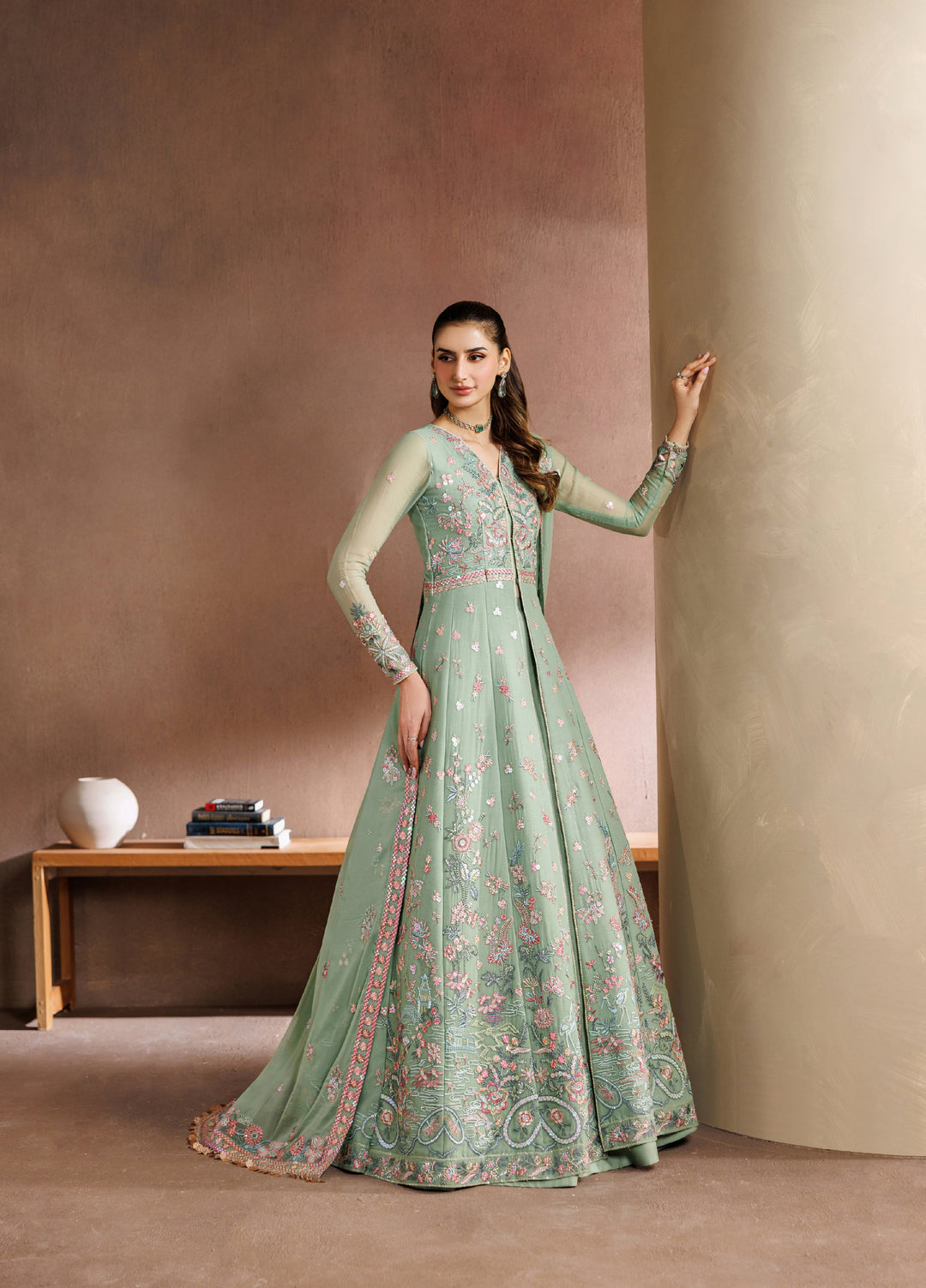 Zaryah by Zarif Unstitched Embroidered Chiffon 3 Piece Suit ZR26UZF ZF-ZYR-SURILI-06 - Festive Collection