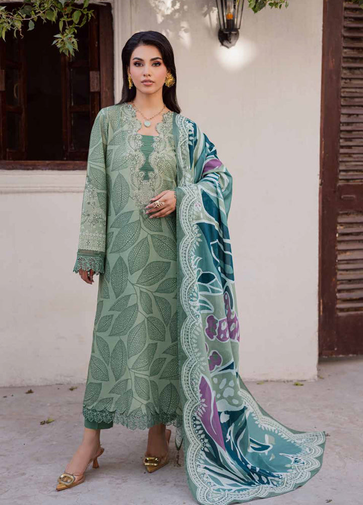 Rania by Nureh Unstitched Printed Lawn 3 Piece Suit NU26ULR NR-02 - Casual Collection