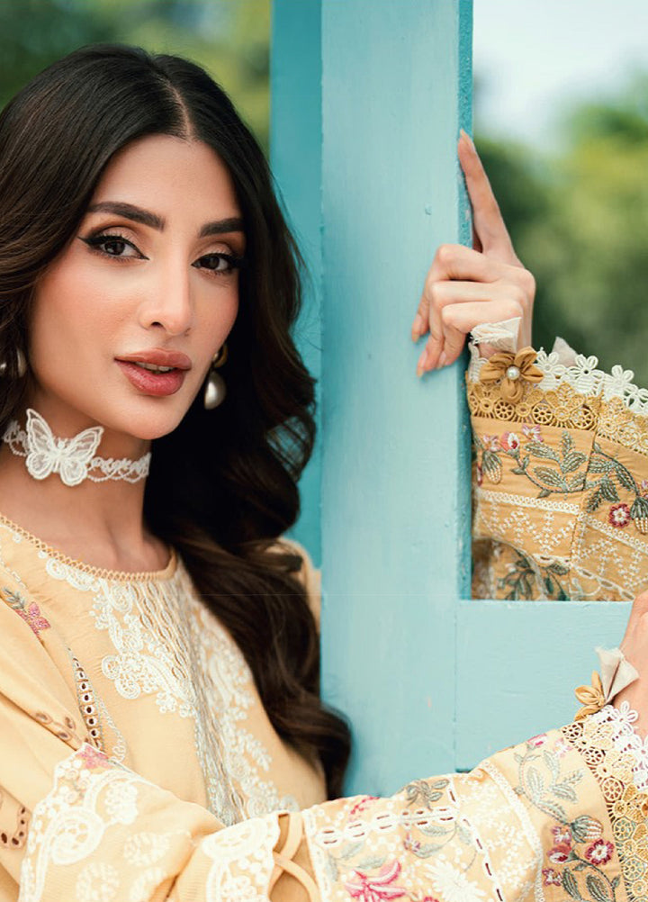 Florent Unstitched Embroidered Lawn 3 Piece Suit FL26ULE FEF-5A - Eid Collection
