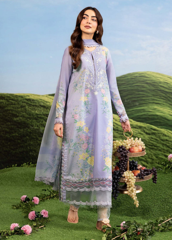 M Basics by Maria B Unstitched Embroidered Lawn 3 Piece Suit MB26SSEL MB-CUSV14-11B - Eid Collection