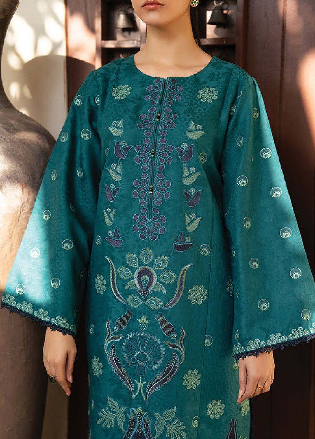 Namah by Xenia Formals Unstitched Embroidered Jacquard Lawn 3 Piece Suit XF26ULN 10 - NIRA - Festive Collection