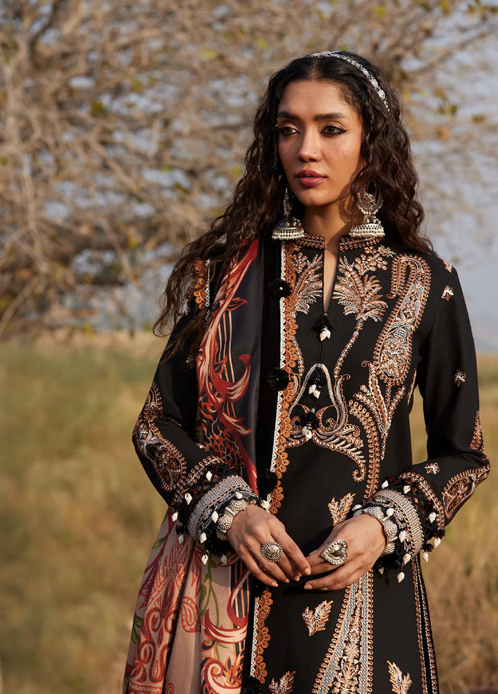 Saira Rizwan Unstitched Khaddar Embroidered Suits 3 Piece SR25UW D-01 Mahtaab - Winter Collection