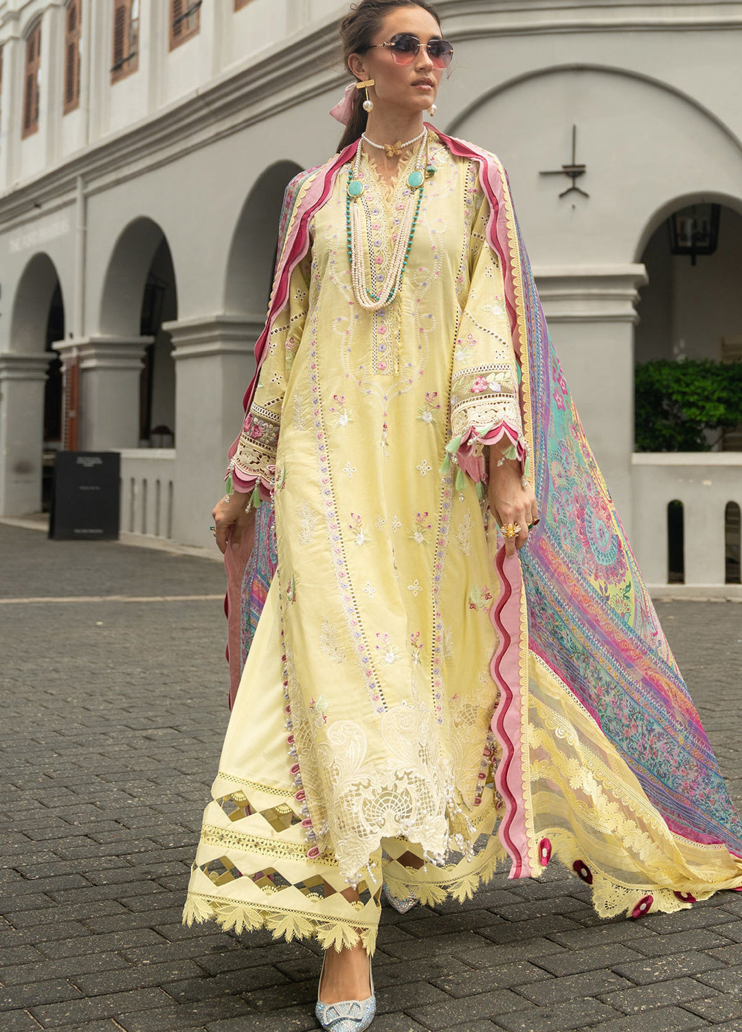 Neroli By Annus Abrar Unstitched Embroidered Lawn 3 Piece Suit ABR26UNL 06 Baneera - Festive Collection