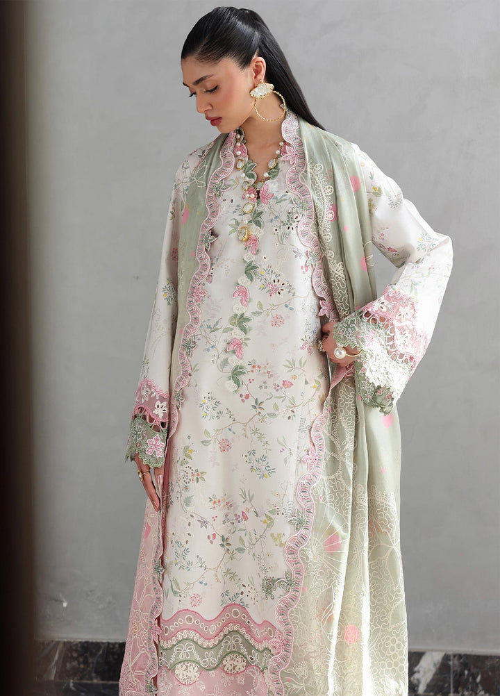 Q Line by Qalamkar Unstitched Embroidered Lawn 3 Piece Suit QLK26ULQ SIAA QKL-9 - Festive Collection