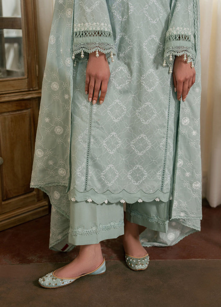 Mahiri by Cross Stitch Unstitched Embroidered Lawn 3 Piece Suit CS26UM D-6 SAGE REVERIE - Summer Collection
