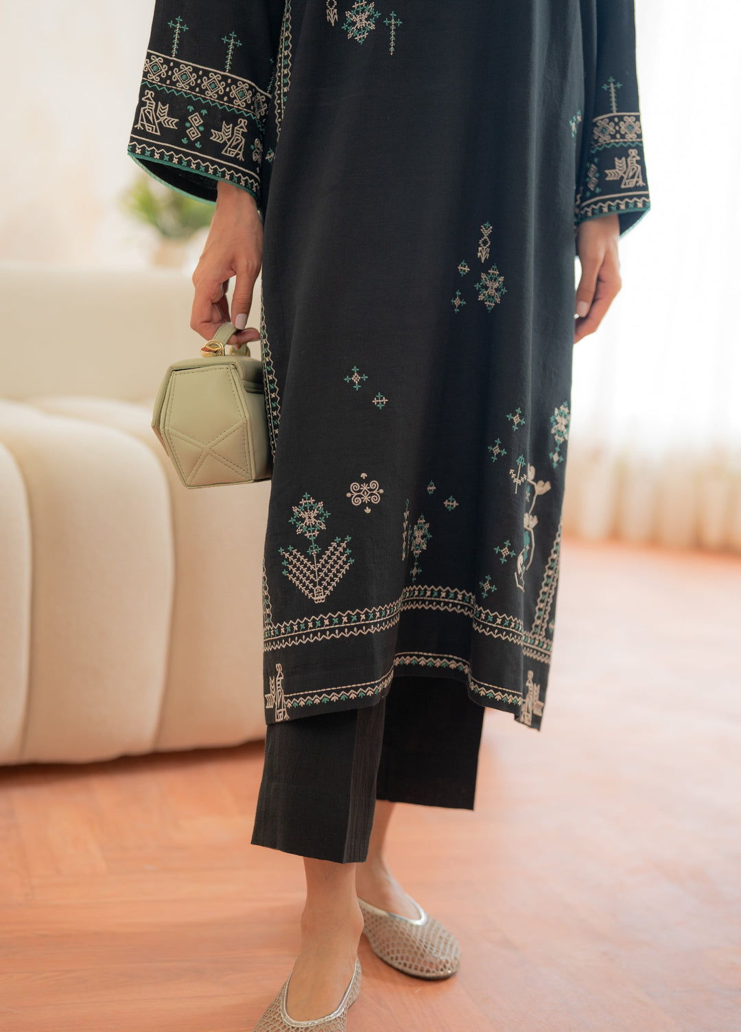 Pret Essentials by Sahar Pret Embroidered Dobby Jacquard 2 Piece SSED-ZH-V2-08 - Winter Collection