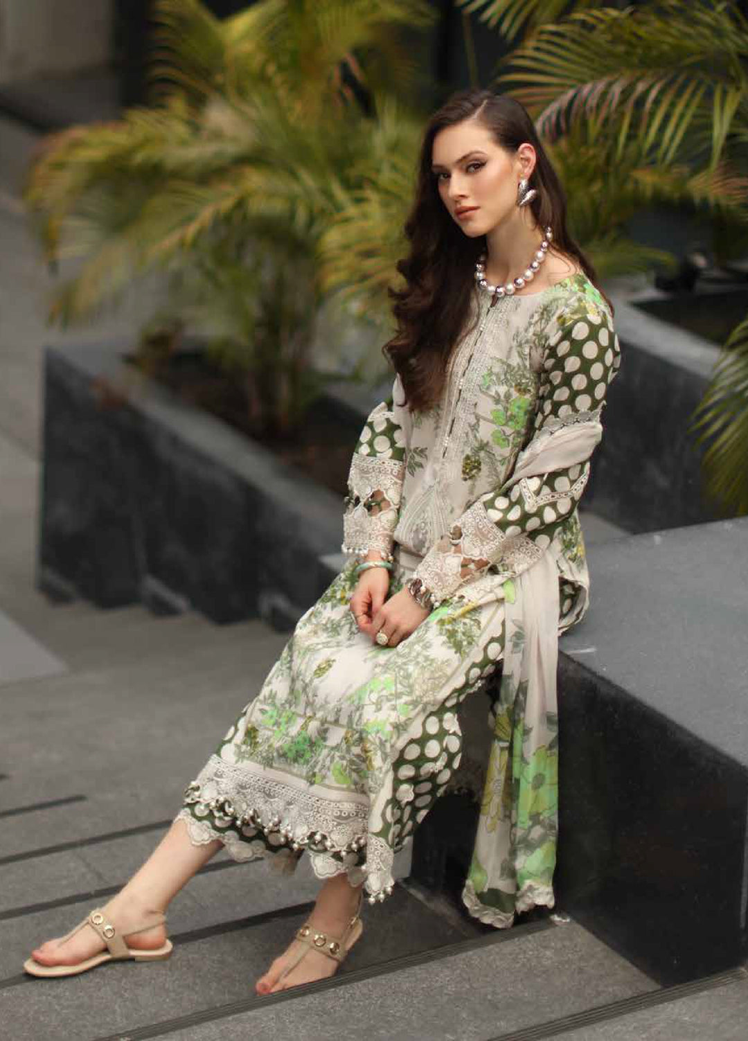 Signature by Charizma Unstitched Printed Lawn 3 Piece Suit CHR26USL CS6-03 - Summer Collection