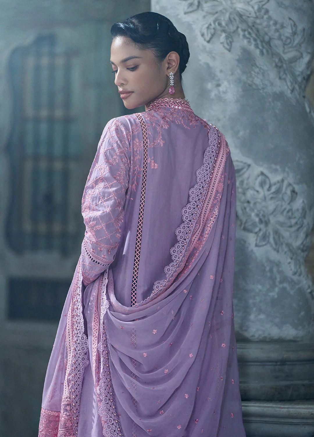 Sobia Nazir Unstitched Embroidered Luxury Lawn 3 Piece Suit SN26ULE D-02 A - Eid Collection