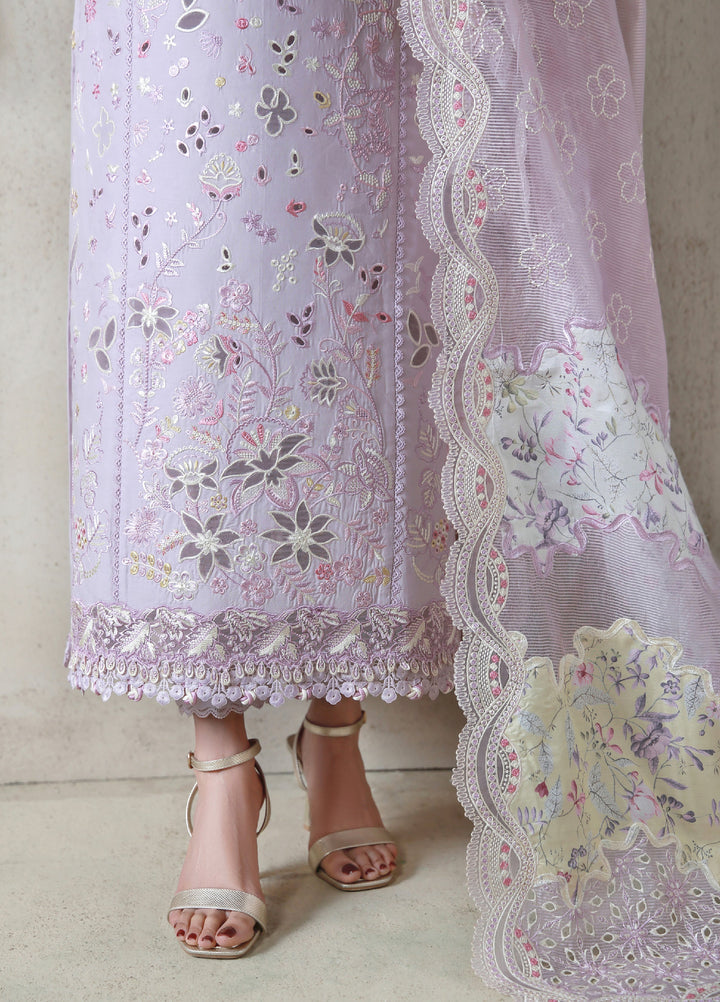 Saagar by Aabyaan Unstitched Embroidered Luxury Lawn 3 Piece Suit ABY26USL AL-1 Rania - Festive Collection