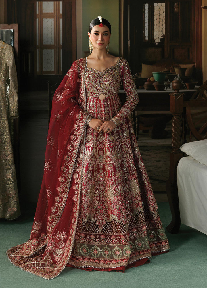 Shehnai by Afrozeh Unstitched Hand work Tissue Zari 3 Piece Suit AF26USW Virsa AFR-0160 - Wedding Collection