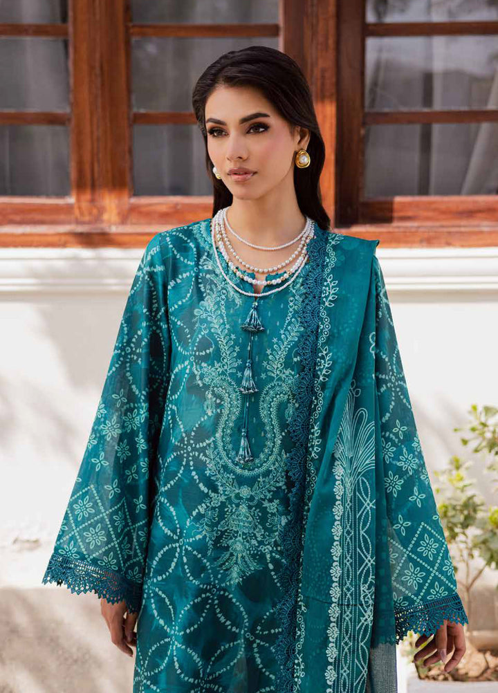 Rania by Nureh Unstitched Printed Lawn 3 Piece Suit NU26ULR NR-04 - Casual Collection
