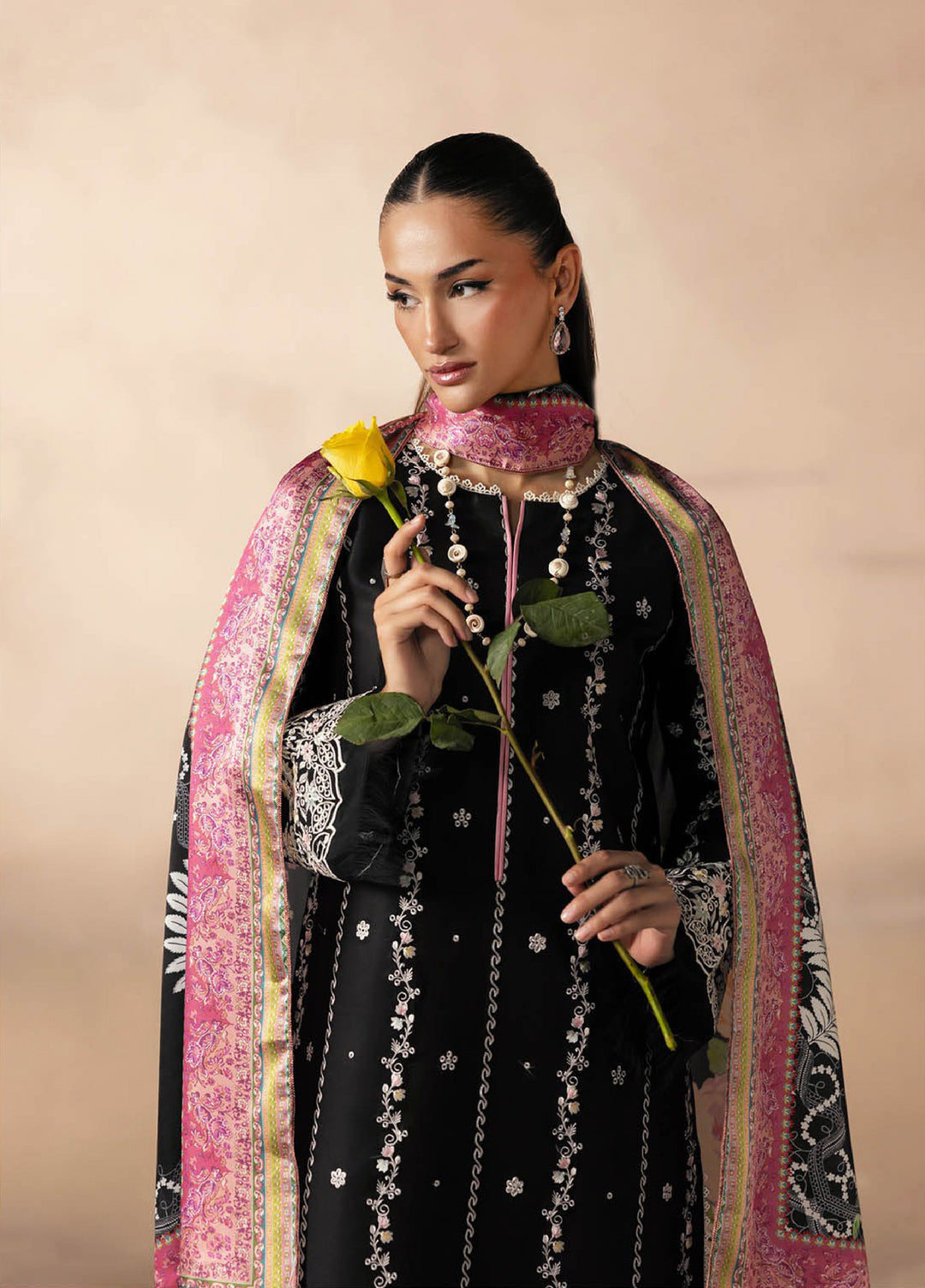 Sareen by Rajbari Unstitched Premium Viscose Chikankari 3 Piece RB25SC D-05 - Winter Collection