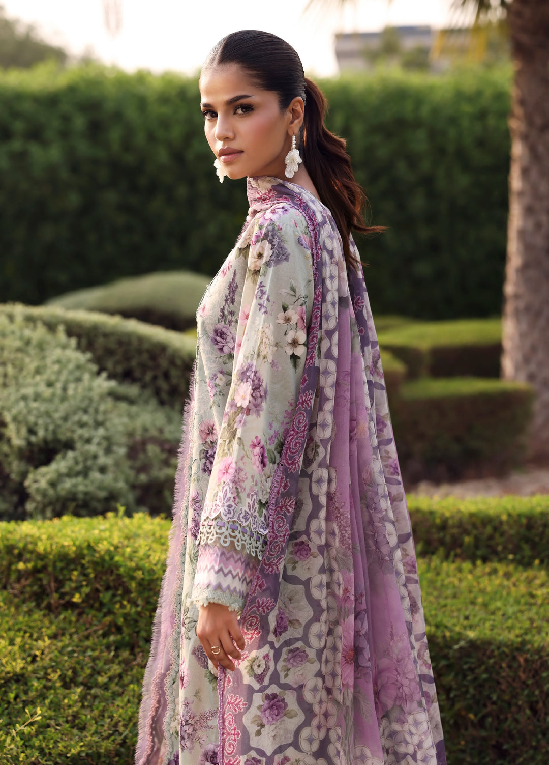 Belladore by Elaf Premium Unstitched Printed Lawn 3 Piece Suit EL26ULB Castella EPA-6A - Summer Collection