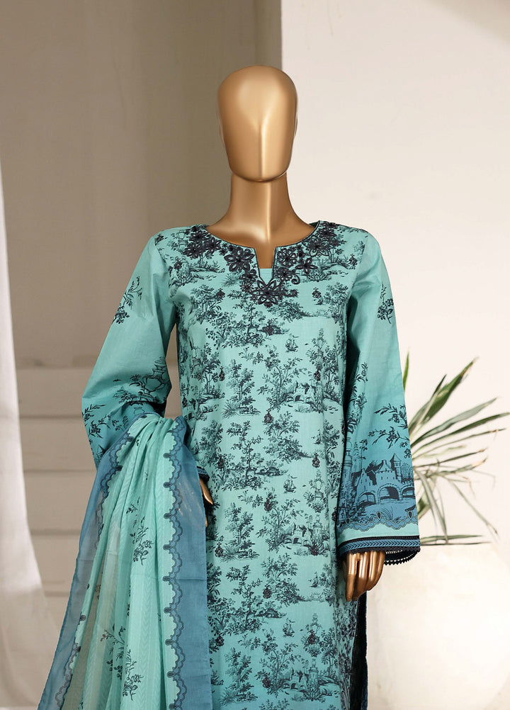 Guldozi by HZ Textiles RTW Embroidered Lawn 3 Piece Suit CPE-3P-026 - Summer Collection