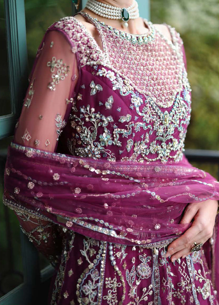 The Muse by Mushq Unstitched Net Embroidered Suits 3 Piece MU26TM Nicole - Wedding Collection