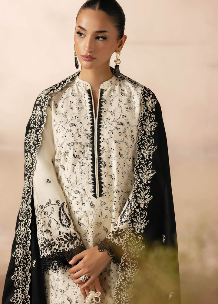 Sareen by Rajbari Unstitched Premium Viscose Chikankari 3 Piece RB25SC D-01 - Winter Collection