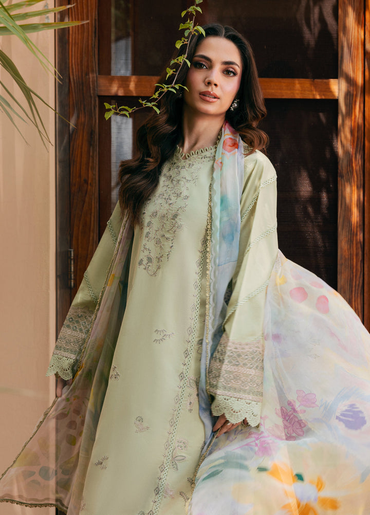 Zync by Florent Unstitched Embroidered Lawn 3 Piece Suit FL26ULZ FZ-2A - Lawn Collection