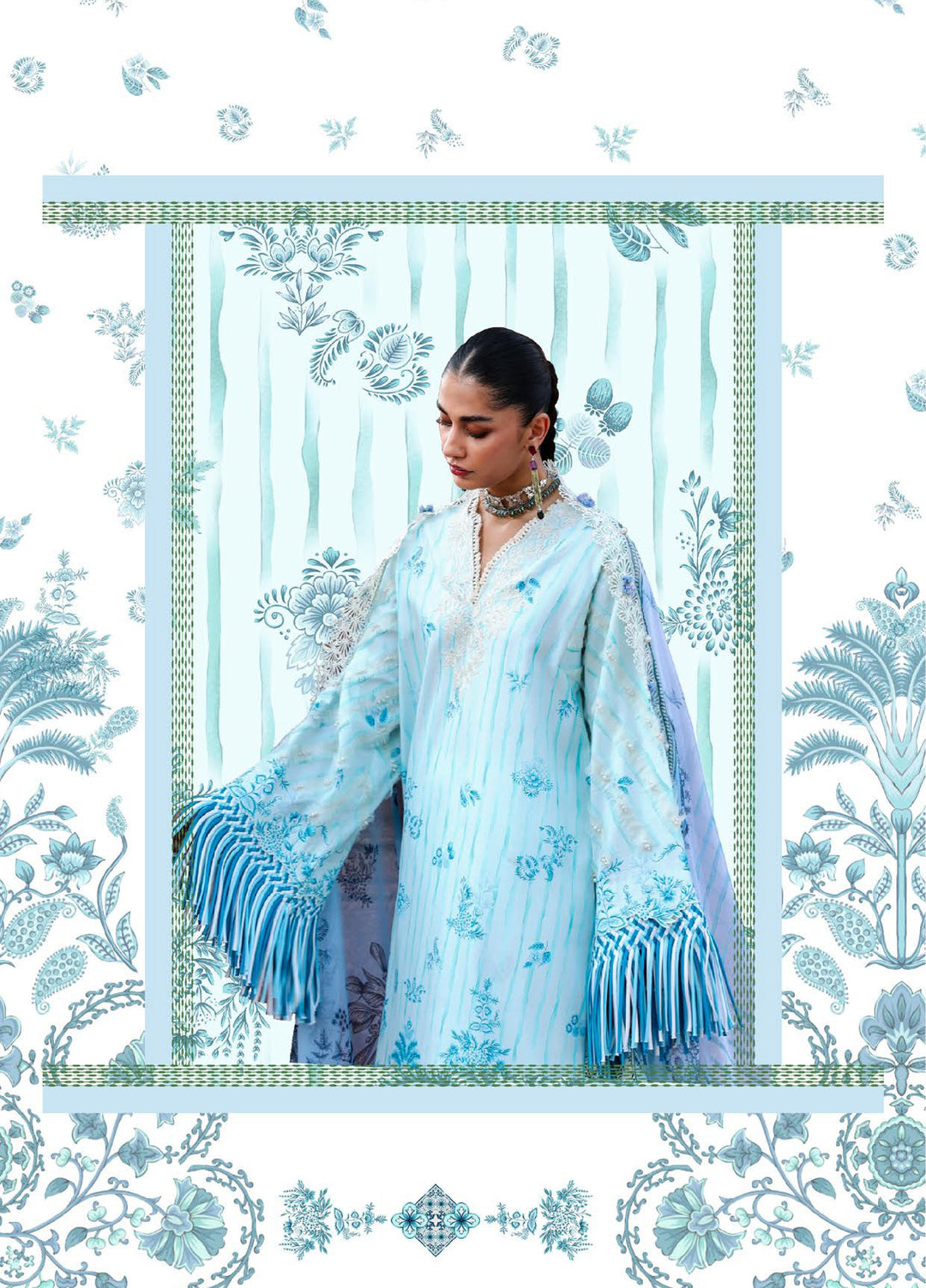 Neoma Prints by Republic Unstitched Printed Lawn 4 Piece Suit RW26UNL SP-2 ELARYA - Summer Collection