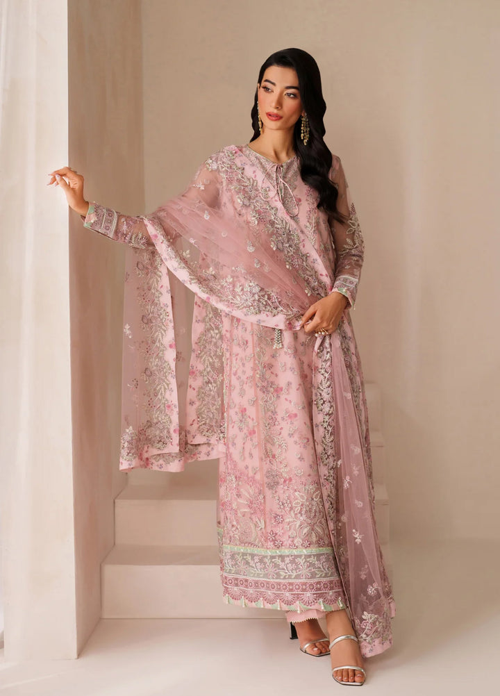 Xenia Formal Unstitched Luxury Net Suits 3 Piece XE25FL Ashal - Formals Collection