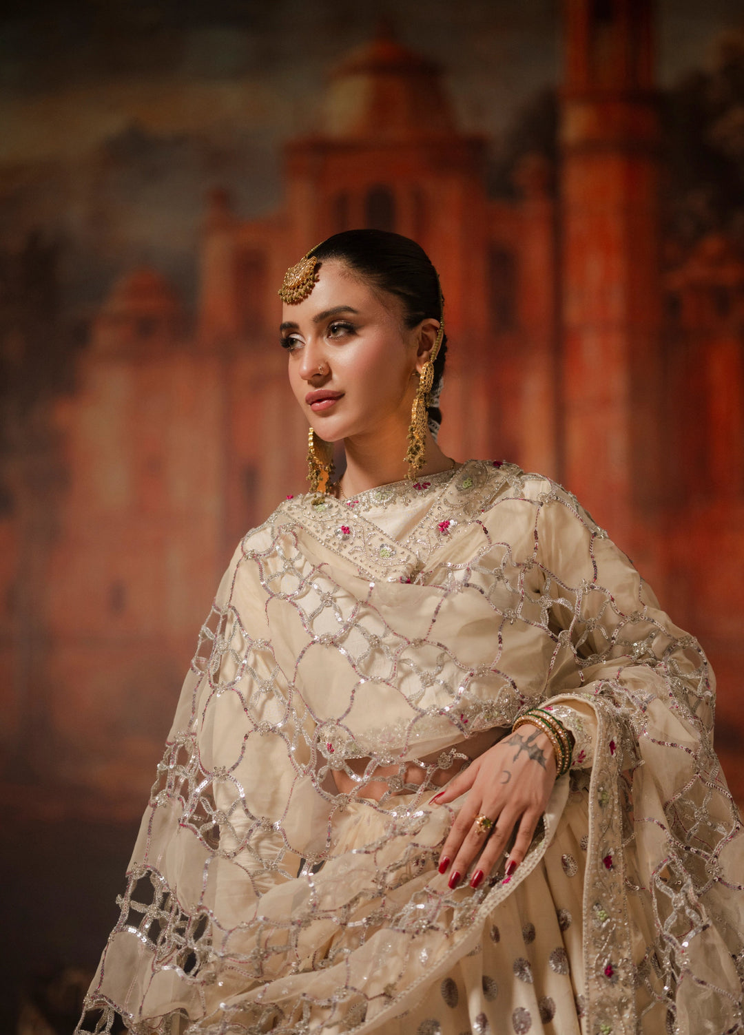 Lia by Miras Women Pret 3 Piece Embroidered Korean Rawsilk DURU - Festive Collection